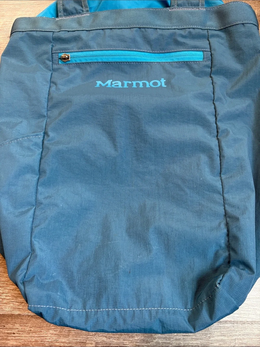 Marmot Urban Hauler Backpack Medium Teal/Blue Tote Drawstring Top READ
